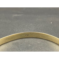 Ladies 9ct Yellow Gold Round Bangle