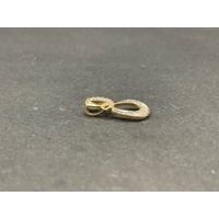 Ladies 9ct Yellow Gold Diamond Infinity Pendant