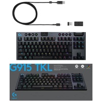 Logitech G915 TKL Tenkeyless LIGHTSPEED Wireless RGB Mechanical Gaming Keyboard