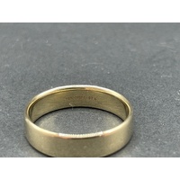 Mens 10ct Yellow Gold Plain Band Ring