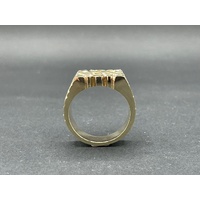 Mens 9ct  Solid Yellow Gold Chunky Ring