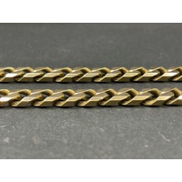 Unisex 9ct Yellow Gold Curb Link Necklace