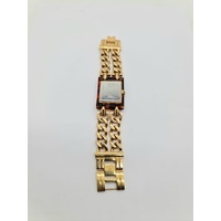 Guess Ladies Gold Tone Tortoise Analog Quartz Watch