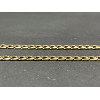 Mens 9ct Yellow Gold Curb Link Necklace