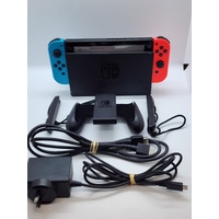 Nintendo Switch HAC-001 (-01) Neon Blue/Red Handheld Gaming Console with Dock