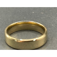 Mens 10ct Yellow Gold Plain Wedding Band Ring