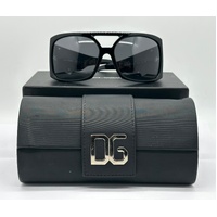 Dolce & Gabbana Oversized Women Sunglasses Black with Crystals DG 4018-B 501/87