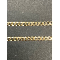 Unisex 9ct Yellow Gold Curb Link Necklace