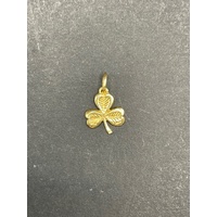 Ladies 18ct Yellow Gold 3 leaf Clover Pendant