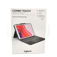 Logitech Combo Touch Backlit Detachable Keyboard Case for iPad 7th 8th 9th Gen