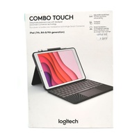 Logitech Combo Touch Backlit Detachable Keyboard Case for iPad 7th 8th 9th Gen