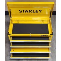 Stanley 27 Inch 4 Drawer Top Chest Yellow Finish No Key