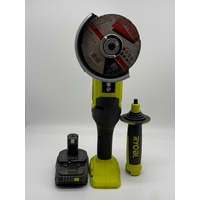 Ryobi 18V ONE+ 125mm Cordless Angle Grinder R18AG1 with 1.5Ah Battery