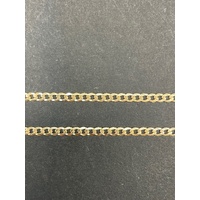 Unisex 9ct Yellow Gold Curb Link Necklace