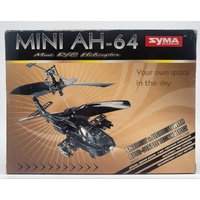 Syma Mini AH-64 Infrared Radio Controlled Helicopter Smallest Lightest Ages 8+