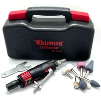 Taurus Titanium Air Die Grinder Kit AUS5800DG with Attachments in Case