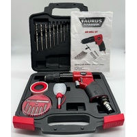 Taurus Titanium Air Drill Kit 41473 with Attachments in Case