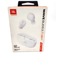 JBL Wave Buds 2 True Wireless Noise Cancelling Bluetooth Earbuds White