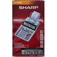 Sharp EL-1750V 12 Digit 2 Colour Printer Calculator