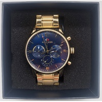 Tommy Hilfiger Sullivan Multifunction Gold Tone Blue Dial Watch TH.432.1.34.3104