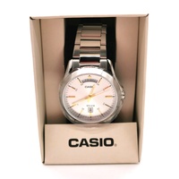 Casio Stainless Steel Analog Quartz 50m Water Resistance Mens Watch