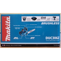 Makita DUC306 300mm 12 Inch Cordless Brushless Top Handle Chainsaw Skin Only