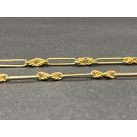 Ladies 9ct Yellow Gold Albert Chain Necklace