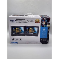 Laser 9 Inch Dual Screen Portable DVD Player DVD-PT9-DUALD