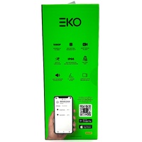 EKO Outdoor WiFi Security Camera 1080p IP66 75° Viewing Angle Full HD Resolution