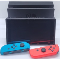 Nintendo Switch HAC-001(-01) Neon Blue/Red Handheld Gaming Console with Dock