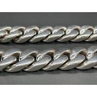 Necklace Chain 925 Solid Stirling Silver Chunky Cuban Link NEW