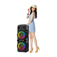 NEW SING-E Dual 8 inch Large Bluetooth RGB Light Outdoor and Indoor Speaker