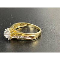 Ladies Solid 9ct Yellow Gold Ring Fine Jewellery 3.1 Grams Size P