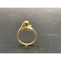 Ladies 18ct Yellow Gold Diamond Ring (Pre-Owned)