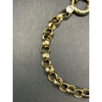 Ladies 9ct Yellow Gold Belcher Link Bracelet