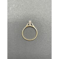 Ladies 18ct Yellow Gold Diamond Ring (Pre-Owned)