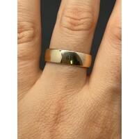 Unisex 9ct Yellow Gold Plain Band Ring (Pre-Owned)