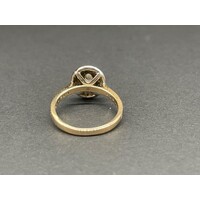 Ladies 14ct Yellow Gold Diamond Ring (Pre-Owned)