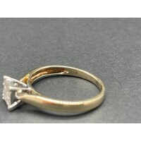 Ladies 9ct Yellow Gold Diamond Ring (Pre-Owned)