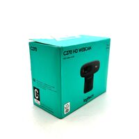 Logitech C270 HD Webcam Black 720p 30 fps Widescreen Video Calling