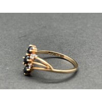 Ladies 9ct Yellow Gold Gemstone Ring (Pre-Owned)