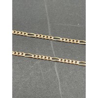 Unisex 9ct Yellow Gold Figaro Link Necklace