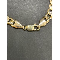 Unisex 9ct Yellow Gold Curb Link Bracelet