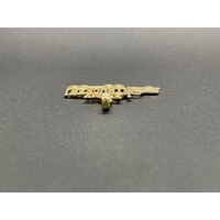 Unisex 14ct Yellow Gold 'I LOVE MY TRUCKER' Pendant