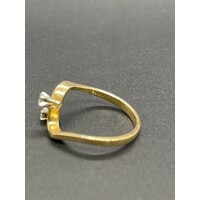 Ladies 18ct Yellow Gold Diamond Ring