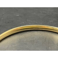 Ladies 9ct Yellow Gold Round Bangle