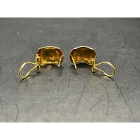 Ladies 9ct Yellow Gold Huggie Earrings