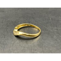 Ladies 18ct Yellow Gold Diamond Enhancer Ring