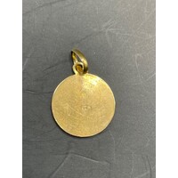 Unisex 18ct Yellow Gold Religious Pendant