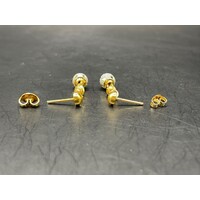 Ladies 21ct Yellow Gold Dangle Earrings